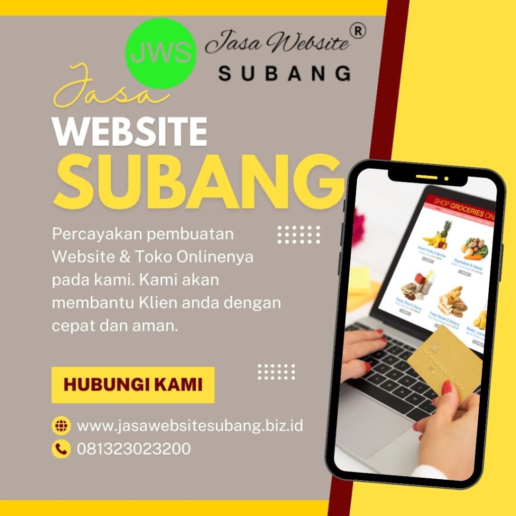 Jasa Bikin Website Subang Terjangkau