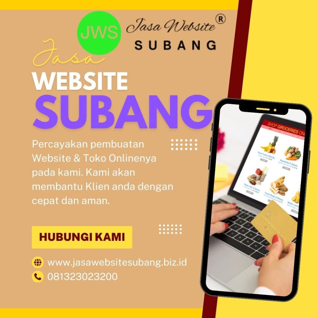 Jasa Buat Website Kota Subang Terjangkau
